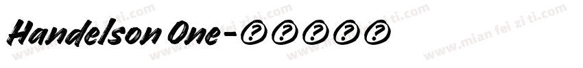 Handelson 0ne字体转换
